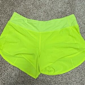 Women's Neon Green Shorts